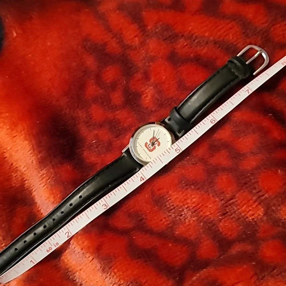 North Carolina State Alumni Association Quartz Analog Womens Watch Black Band‎